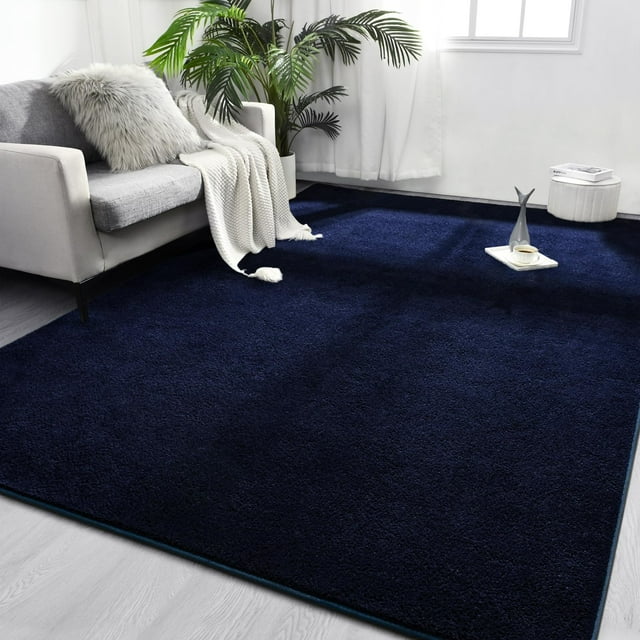 Area Rug FlyDoit, 213 x 305 cm, espuma viscoelástica, azul marino