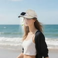 thumbnail image 3 of Yooshoverk Solar Fan Cap - Baseball Hat w/ Built In Cooling Fan & Neck Shield - UPF 50+ Sun Hat for Outdoor - Rechargeable via USB/Sun, 3 of 6