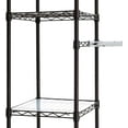 thumbnail image 4 of Estante organizador de metal expandible para colgar en clóset con estantes, 145 a 203 cm de largo x 36 cm de ancho x 183 cm de alto, bronce, 4 of 12