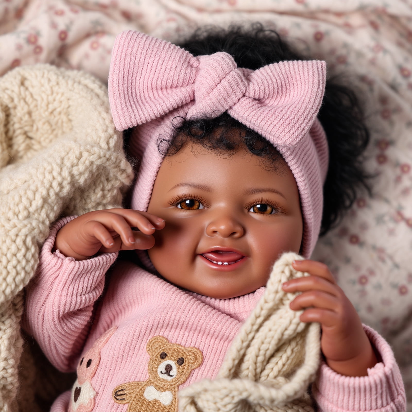 BABESIDE 20 Inch Reborn Dolls Dolls Handmade Dolls with Soft Cloth Body for Kids Age 3+