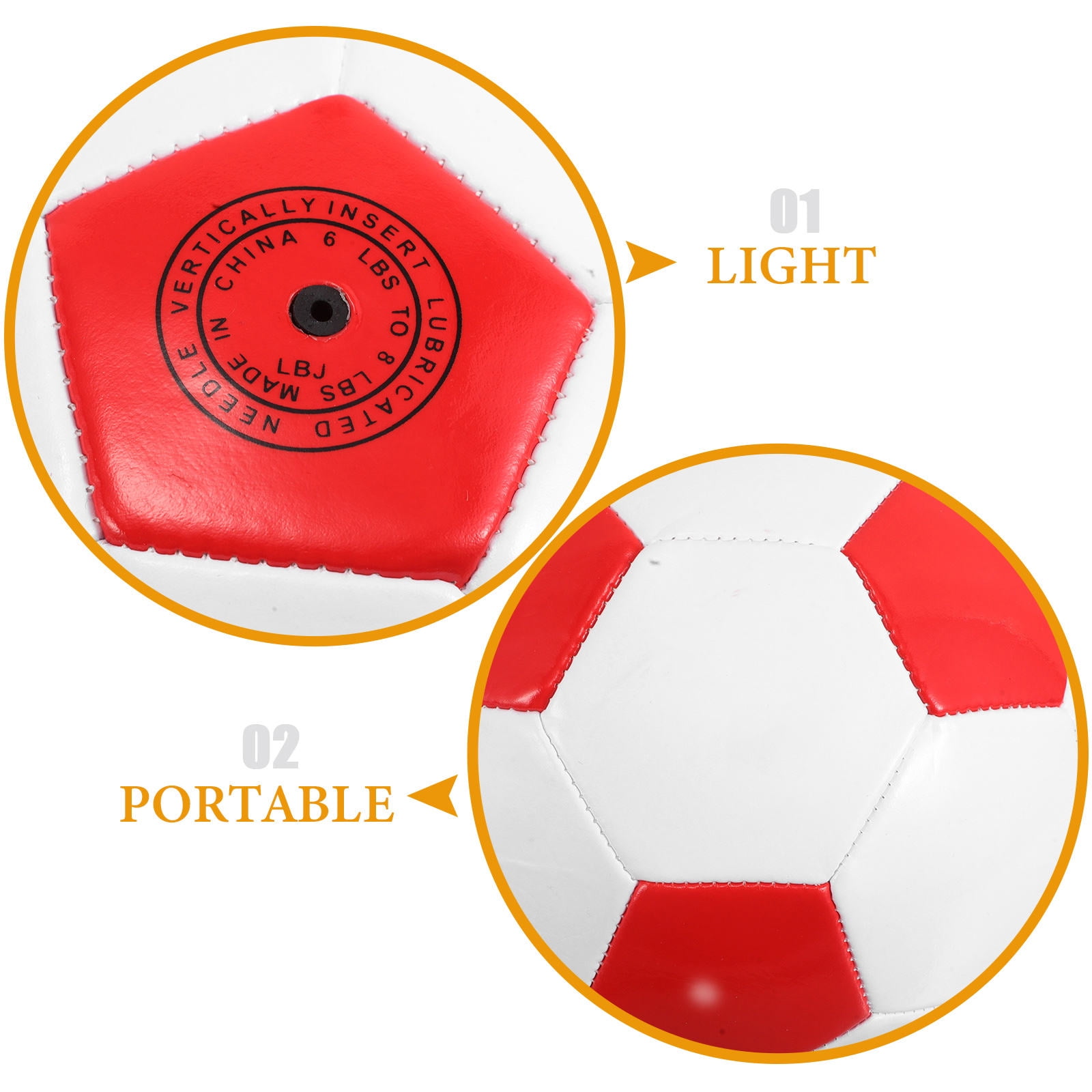 CTIRCHIU 1Pair Versatile PU Soccer Ball for Training Matches and Exam Standards