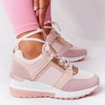 thumbnail image 2 of Women's Athleisure Shoes Platform Casual Shoes Lace-up Mesh Sneakers, 2 of 3