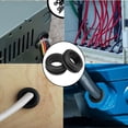 thumbnail image 4 of HUGFEGWE 180pc Rubber Grommet Assortment Kit Firewall Hole Plug Assortment in 8 Common Sizes Set Rubber Wire Grommets for Wire Plug and Cable CJB91-13162, 4 of 7