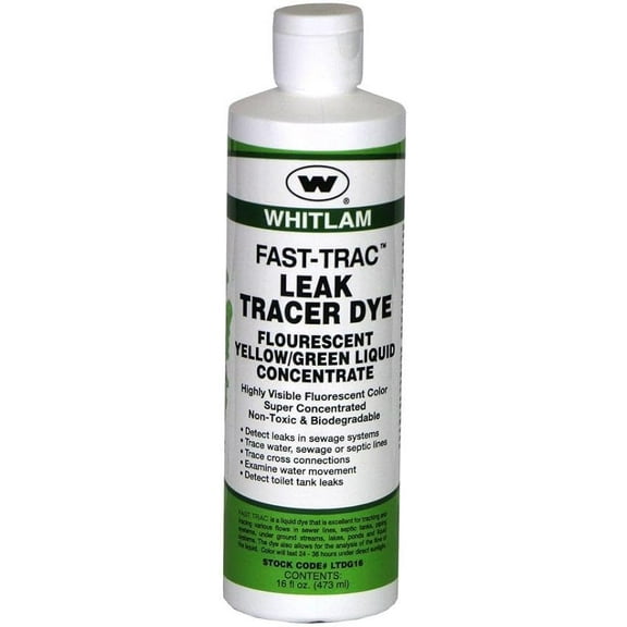 Whitlam FAST-Trac Yellow/Green Liquid Leak Tracing Dye - LTDG16