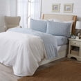 thumbnail image 3 of Great Bay Home Turkish Cotton Printed Flannel Sheet Set  (Twin XL, Snowflake - Mosaic Blue), 3 of 6