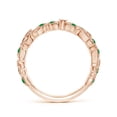 thumbnail image 2 of ANGARA Natural Nature Inspired Round Emerald & Diamond Vine Ring in 14K Rose Gold for Women (Size-1.3mm) | May Birthstone, Birthday, Anniversary, Jewelry Gift for Women | Natural Emerald Ring, 2 of 11