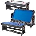 thumbnail image 1 of VEVOR Mesa de juegos giratoria 3 en 1 con Air Hockey, billar/billar y tenis de mesa, mesa de hockey de 88 pulgadas para sala de juegos, hogar familiar, juego de juegos arcade, 1 of 9