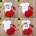 thumbnail image 2 of 3Pcs Summer Newborn Baby Girl Romper Jumpsuit + Ruffle Tutu Shorts Flower Headband Outfits Set Age For 0-24 Months, 2 of 4