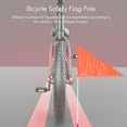 thumbnail image 2 of 25WM Safety Flag with Pole,6 Foot Adjustable High Visibility Bike Flag, Brightly Colored Water, 2 of 5
