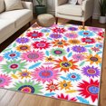 thumbnail image 2 of 5.3'x7.5' valentines rug outdoor vintage boho rug retro area rug rugland washable rug valentine's day rug, 2 of 10