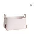 thumbnail image 4 of Cesta de almacenamiento Wosthever organizador de cuero con asa Rosa, 4 of 6