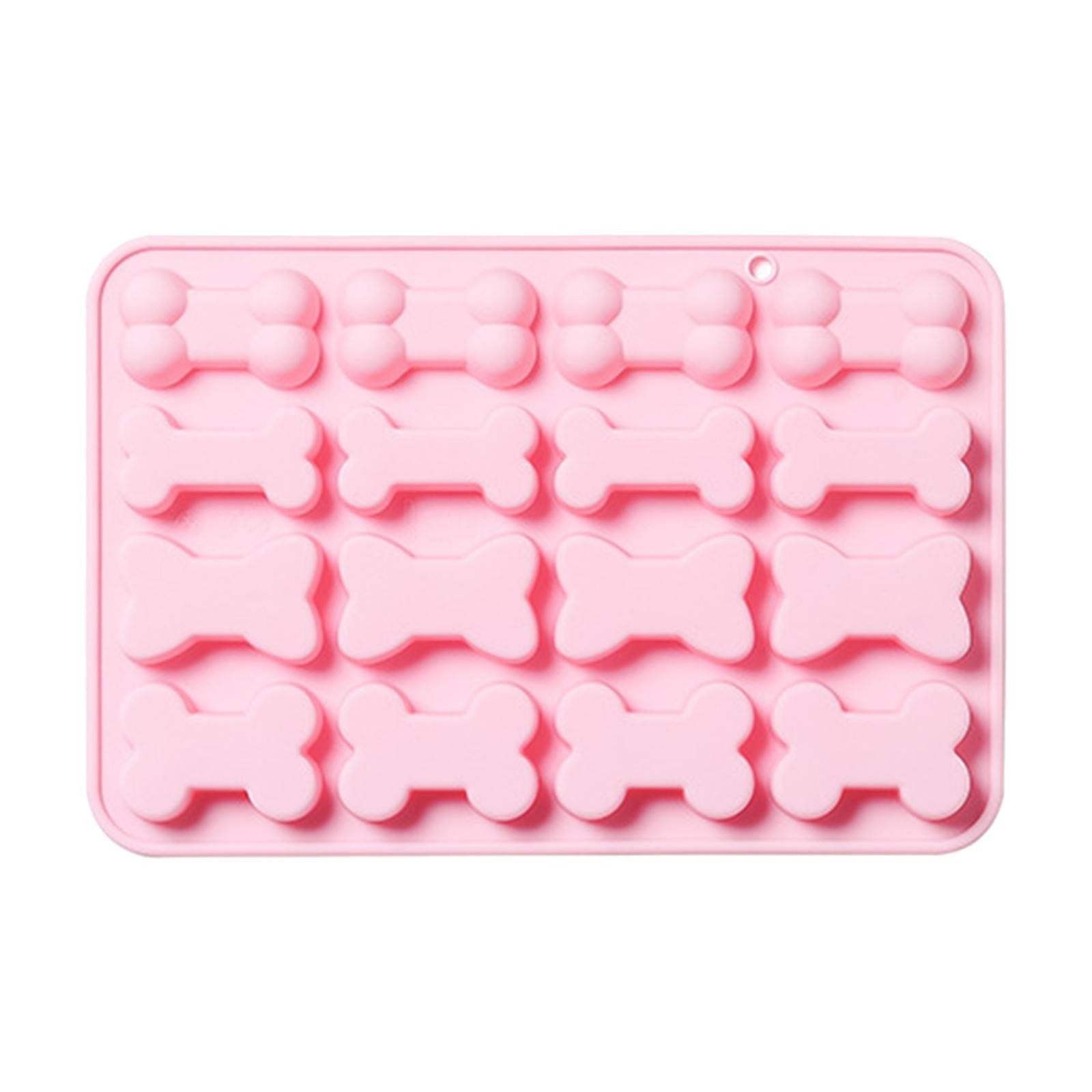 Valentine Silicone Molds for Chocolate Yule Log Cake Pan Disposable 16 Different Bone Shape Silicone Chocolate Ice Lattice Baking Pet Cookies Baking