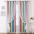 thumbnail image 3 of XmhyTop Simplicity style Perforated Curtain Treatments，,Shading Curtain Suitable for Bedroom,Living Room,Kitchen（2 Panels ，78.7" L x39.3"W，A96）, 3 of 5