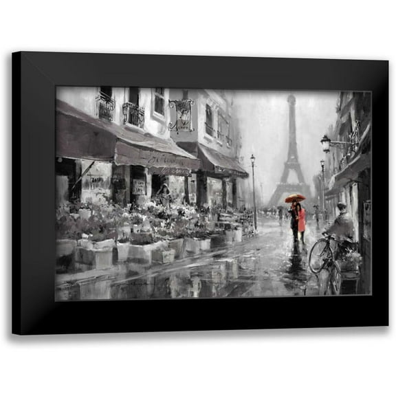 Heighton, Brent 14x11 Black Modern Framed Museum Art Print Titled - Red Umbrella