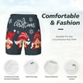 thumbnail image 6 of Picia Three Cute Christmas Gnomes pattern Mens Swim Trunks with Compression Liner Stretch Beach Shorts Quick Dry with Zipper Pockets No-Chafing Board Shorts-3X-Large, 6 of 9