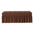 thumbnail image 2 of Abbracc Bench Seat Protector Cover Dining Bench Cover Removable Washable Bench Slipcover Coffee Color, 2 of 9