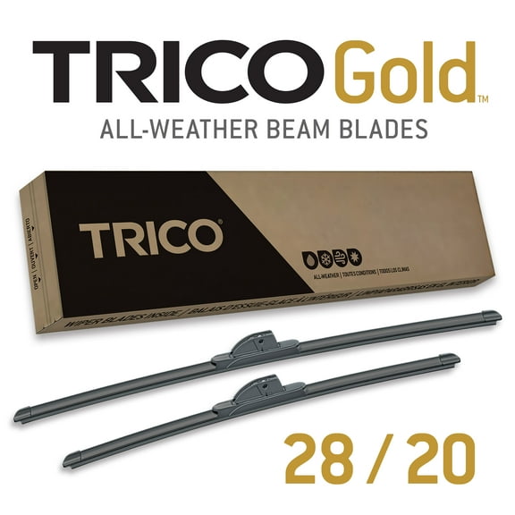 TRICO Gold 2 Pack All Weather Automotive Replacement Wiper Blades 28 and 20 Inch (18-2820)