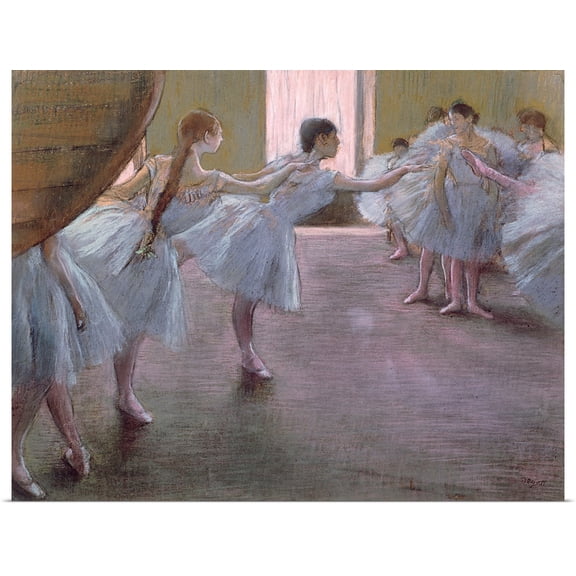 Great BIG Canvas | Rolled Edgar Degas Poster Print entitled Dancers at Rehearsal, , 1875 1877