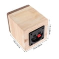 NIYANGLE Beige Wood Subwoofer Enclosure, Car Audio Speaker Box for ...