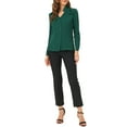 thumbnail image 2 of CAMISA DE BOTONES DE MANGA LARGA EN V ELEGANTE PARA MUJERES CHIC XL VERDE, 2 of 7