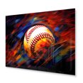 thumbnail image 2 of Designart "Baseball modern Glory I" Sports Metal Wall Decor, 2 of 5