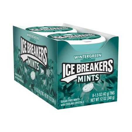 Ice Breakers, Wintergreen Breath Mints , 1.5 Oz, 8 (The Best Ice Breakers)