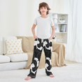 thumbnail image 6 of Sleeping Cats Black on Pattern Pajama Pants Soft Lightweight Lounge Pants Bottoms Sleep Pants Warm Comfy, 6 of 9