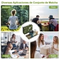 thumbnail image 3 of Kit de T&eacute; Matcha Tradicional - Juego Completo Con Batidor, Taz&oacute;n de Cer&aacute;mica Hecho a Mano, Soporte, Cuchara - Ceremonia de T&eacute; Japon&eacute;s 7 Piezas, 3 of 6