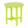 thumbnail image 2 of Garden 18" Inch Round Plastic Outdoor Patio Side Table, Lime Green, 2 of 7