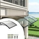 thumbnail image 1 of Toldo para puerta, marquesina para puerta, piezas modernas, accesorios prácticos fáciles de usar, toldo para ventana para porche, puerta exterior Largo por pared 80cm, 1 of 8