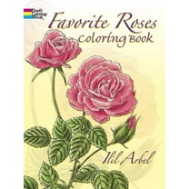 Dover Flower Coloring Books Favorite Roses Coloring Book, (Paperback)