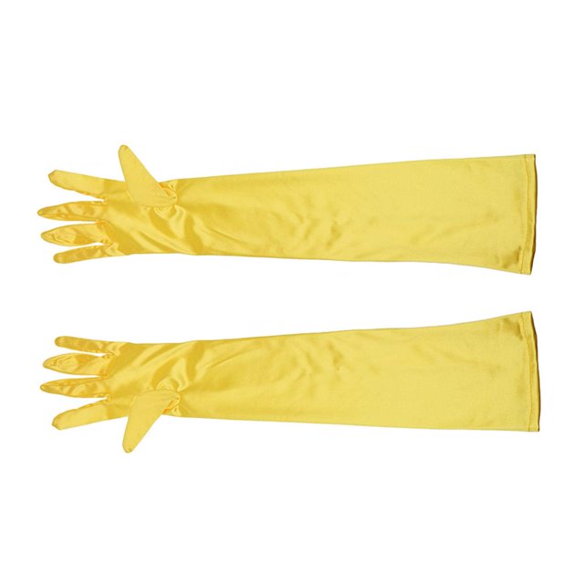 Guantes Largos De Fiesta De Noche De De Mujer Amarillo Hugo Guantes de mujeres