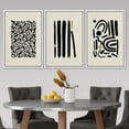 thumbnail image 3 of PixonSign Framed Canvas Print Wall Art Set Geometric Boho Stylish Polygon Variety Abstract Shapes Illustrations Modern Art Minimalism Decorative for Living Room, Bedroom, Office - 16"x24"x3 White, 3 of 5