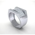thumbnail image 2 of 0.75ctw Round Cut Diamond Prong Men's Fancy Engagement Wedding Band Ring Solid 10K Gold JK I1, 2 of 3