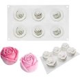 thumbnail image 1 of Molde de silicona con forma de flor de rosa 3D, moldes de silicona para hornear para pastel de mousse, moldes para hornear 3D, moldes de postre para pastelería, pudín de trufa, gelatina, pastel d, 1 of 5