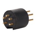 thumbnail image 1 of Vinyl Turntable DIN Plug, Wear  5 Pin Brass Tonearm Plug Connector Gold Plated  for Vinyl Record Player, 1 of 8