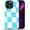 Blue Twist Check, variant on for iPhone 13 Pro Max Case, [Hybrid 2-Layer Hard Shell] Military-Grade Protection, All-Around Shockproof, Silicone Protective Phone Case for iPhone 13 Pro Max - Coloring Mushroom
