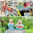 thumbnail image 2 of LotFancy 2 Pcs Large Capacity Shopping Bags with Pouch,  Reusable and and Foldable Grocery Bags, 2 of 9