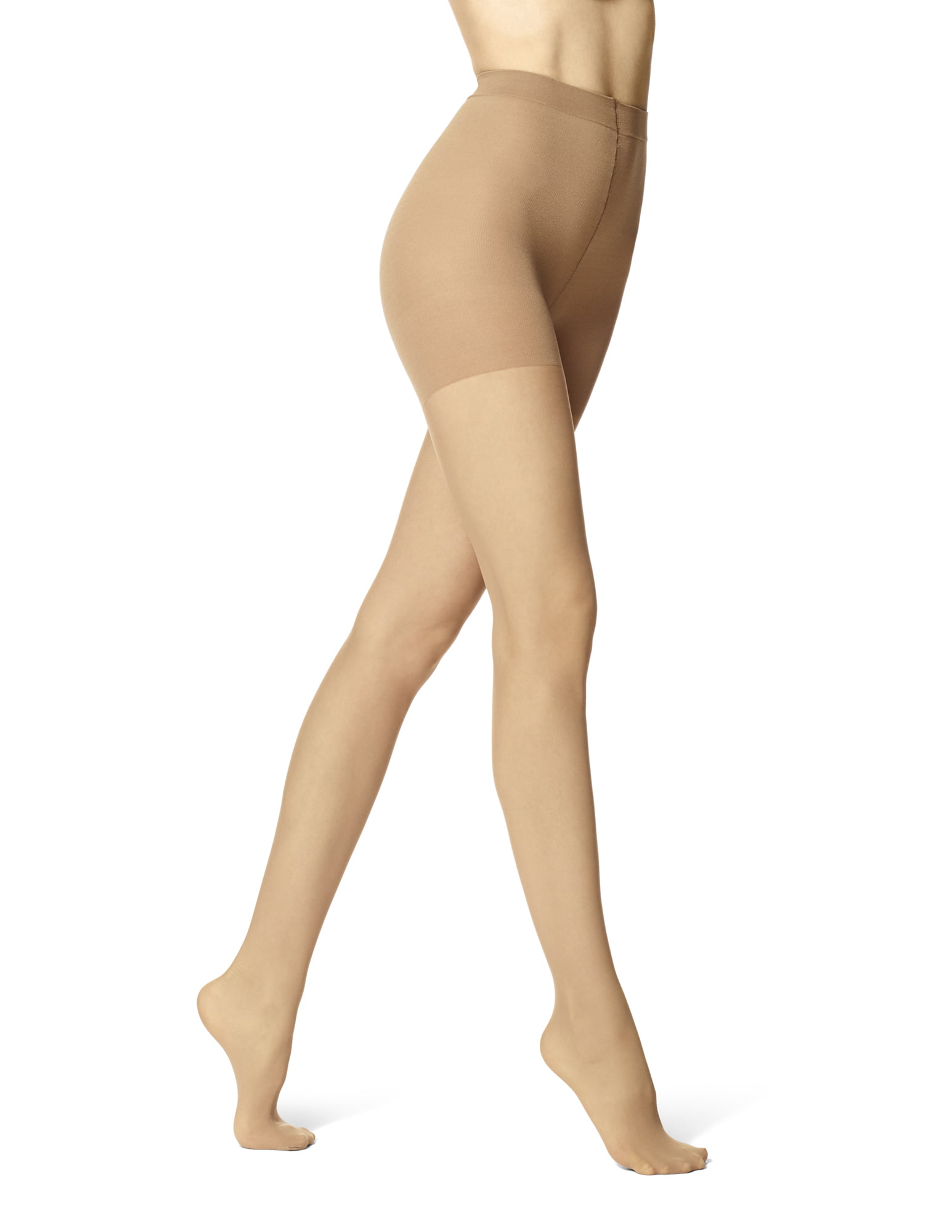 2* No Nonsense Great Shapes Enhanced Control Top Pantyhose BEIGE MIST, Size  B - Helia Beer Co