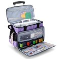 thumbnail image 3 of Funda para máquina de coser Yarwo Rolling Tote con ruedas, color morado, 3 of 7