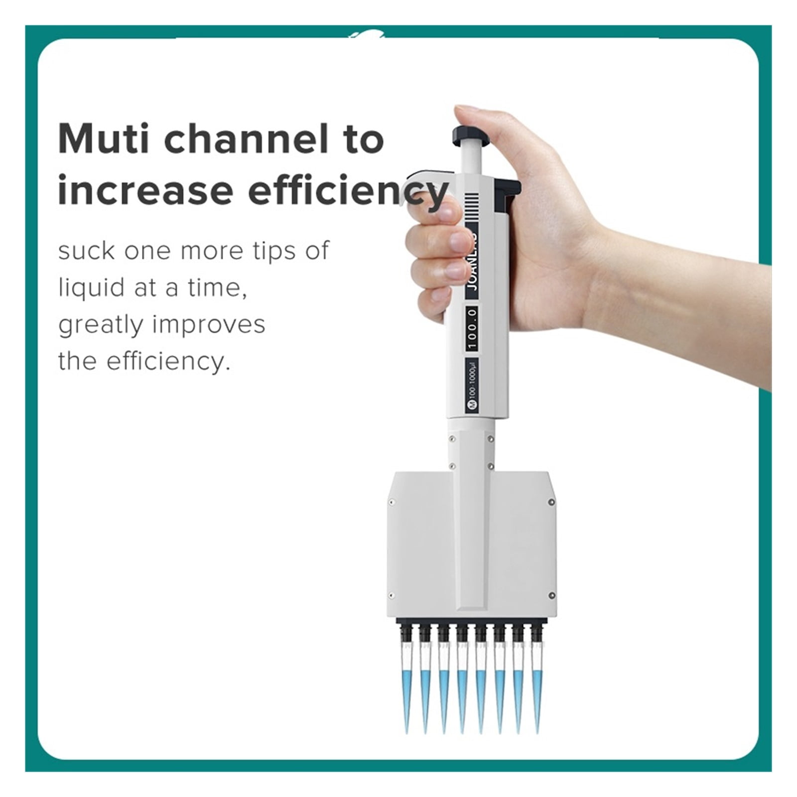 Multichannel Pipette Lab Equipment Manual Digital Adjustable Micropipette 8 Channels Pipette 12 Channels ,Precision & Accuracy