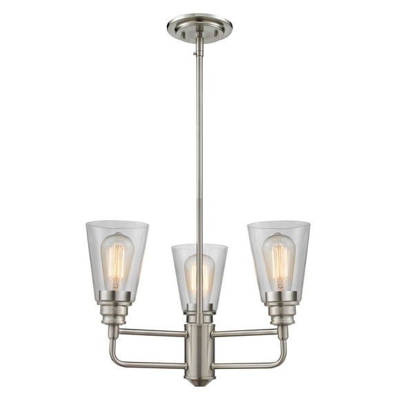 Z-Lite 428-3-BN Annora Lustre Moderne 3 Lumières 53.13 Pouces avec Verre Clair