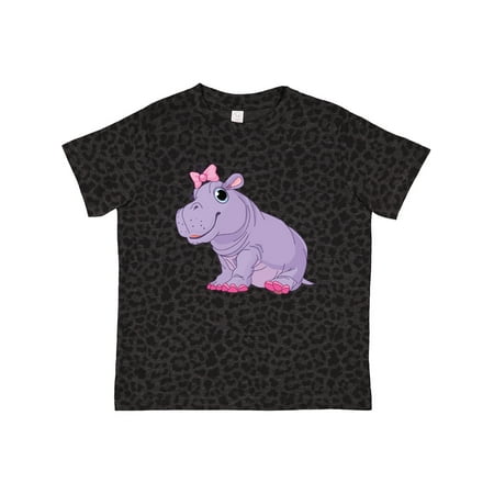 

Inktastic Cute Purple Hippo Gift Toddler Toddler Girl T-Shirt