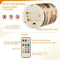 thumbnail image 5 of Yayeee Flameless Candles with Remote Flickering Battery Operated Multi Color Changing, Brown Cakes, 5 of 7