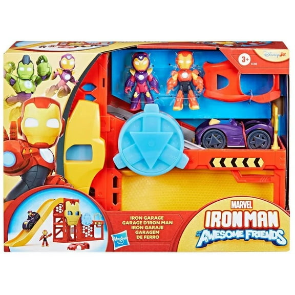 Marvel Iron Man & His Awesome Friends Iron Garage Playset