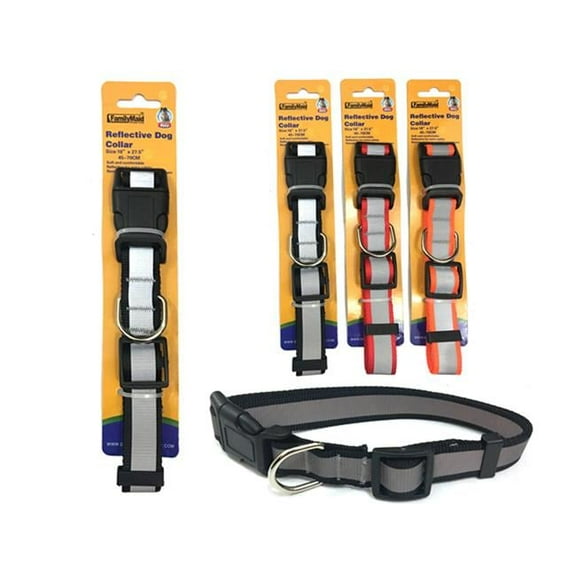 FamilyMaid 19286 Reflective Dog Collar, 3 Assorted Color - Pack of 144