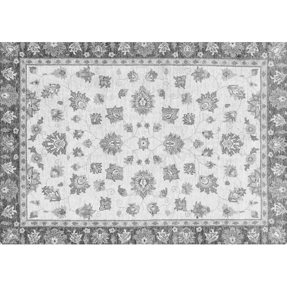 Ahgly Company Indoor Rectangle Oriental Gray Traditional Area Rugs, 3' x 5'