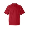 thumbnail image 4 of Rawlings Adult Quarter-Zip Short Sleeve Dobby Jacket With Piping Rp9702, 4 of 5