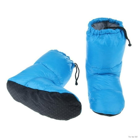 

Camping Goose Down Booties Boots Slippers For Men Women Home Tent