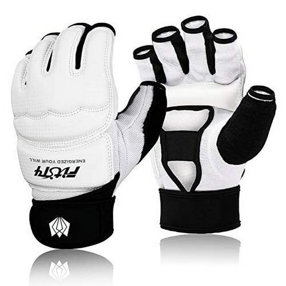 Fitst4 Half Mitts Mma Ufc Training Boxing Punch Bag Kickboxing Sparring Grappling Martial Arts Muay Thai Taekwondo Wrist Wraps Support Gloves For Women Men Kids